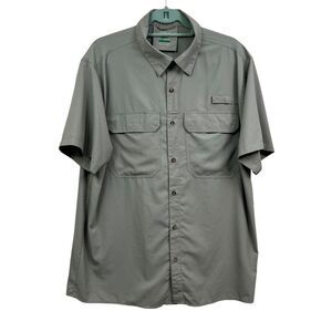 33,000 FT Mens Shirt‎ Fishing Hiking Outdoors Lightweight Flap Pockets Green XL